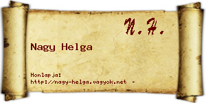 Nagy Helga névjegykártya